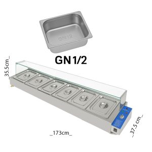 Bain Marie Food Warmer – 6 Pans