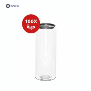 كرتون علب كانز بلاستيك شفافة مع غطاء 500 مل