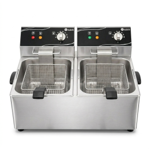 Double Tank Electric Fryer, 8L