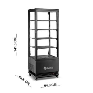 top Counter Beverage and Dessert Display Fridge, 78 Liters