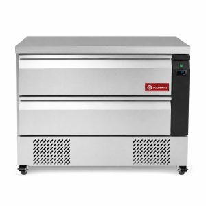 Stainless Steel 2-Drawer Refrigerator, 123 cm