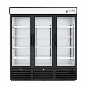 3-Door Vertical Glass Beverage Refrigerator, 1550L
