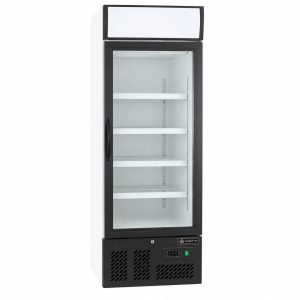 Single Door Glass Beverage Refrigerator, 460L, White