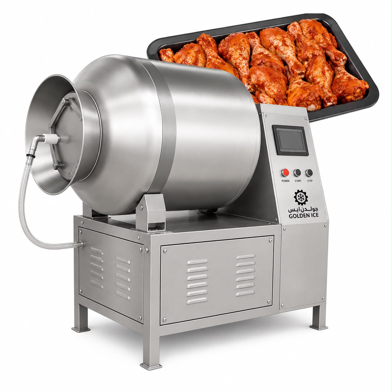 Vacuum marinating machine for chicken and meat