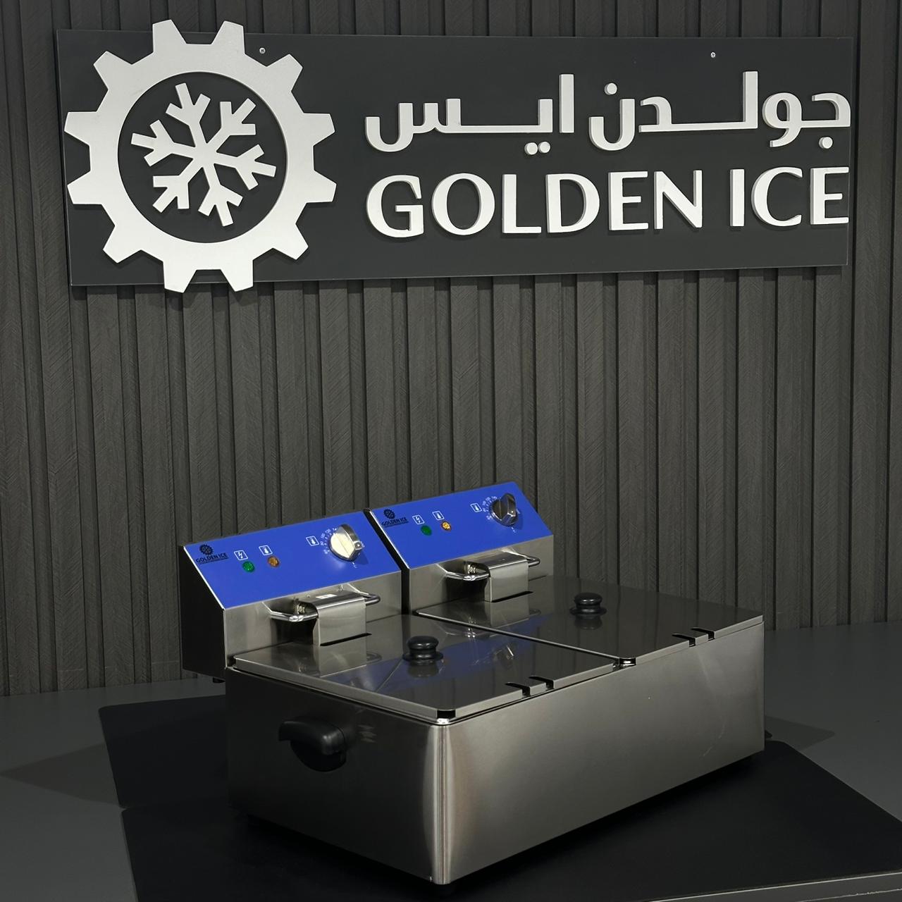 Commercial Electric Dual Tank Deep Fryer – 6L/12L Capacity, 5000W, Stainless Steel (Model XN133)