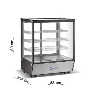 ثلاجة عرض حلويات علي طاولة 88 سم سعة 195 لتر