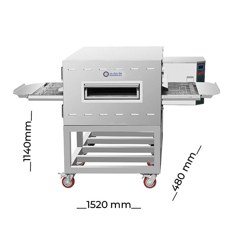 Electric Pizza Oven with 20 Inch Conveyor Belt and Digital Control