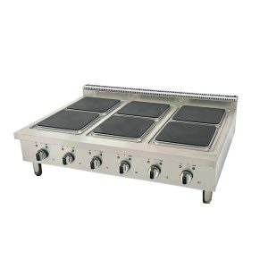 موقد 6 شعلة كهرباء علي طاولة