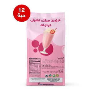كرتون 12 كيس خليط ميلك تشيك فراولة