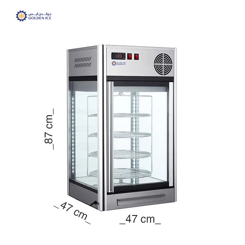 ثلاجة عرض كيك فوق الطاولة