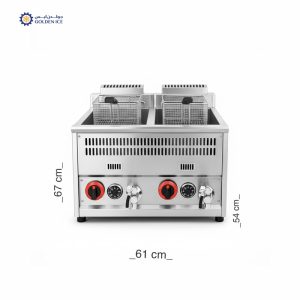 قلاية بطاطس حوضين 32 لتر مع صرف