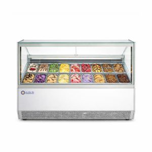 ثلاجة عرض ايس كريم 18 طبق