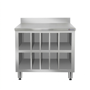 خزانة أكواب ستانلس ستيل مقاس 100 سم