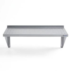 رف ستانلس ستيل حائطي مخرم 100 سم