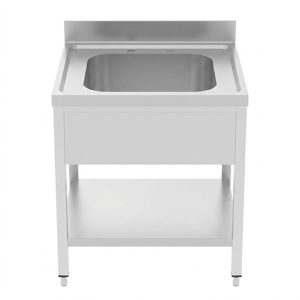 مغسلة واحد حوض ستانلس ستيل 70 سم