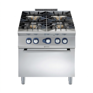 موقد غاز 4 شعلات مع فرن مدمج ELECTROLUX
