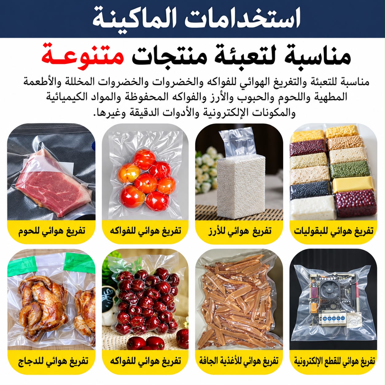 ماكينة تفريغ هواء بحجرتين